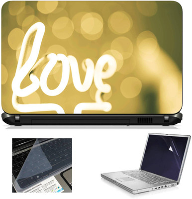 

Geek Light Love Design 3in1 Laptop Skins with Laptop Screen Guard and Key Protector HQ1082 15.6 Inch Combo Set