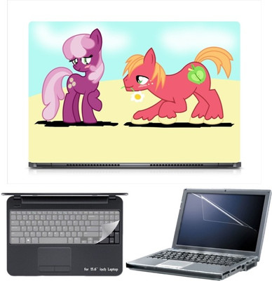 

Skin Yard Sparkle Cheerilee and Big Macintosh Laptop Skin with Screen Protector & Keyboard Skin -15.6 Inch Combo Set
