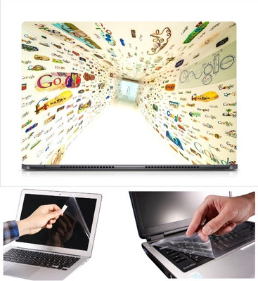

Skin Yard Creative Google Way Laptop Skin Decal with Keyguard & Screen Protector -15.6 Inch Combo Set
