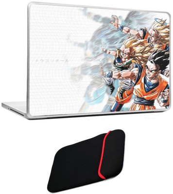 

Skin Yard Dragon Ball Z4 Laptop Skin/Decal with Reversible Laptop Sleeve - 15.6 Inch Combo Set