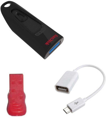 

SanDisk 32 GB USB 3.0 Pendrive with OTG Cable and Card reader Combo Set