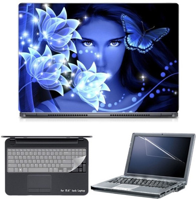

Skin Yard Glowing Fantasy Girl with Butterfly Laptop Skin with Screen Protector & Keyboard Skin -15.6 Inch Combo Set