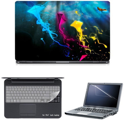 

Skin Yard Eagle Kites Abstract Sparkle Laptop Skin with Screen Protector & Keyguard -15.6 Inch Combo Set