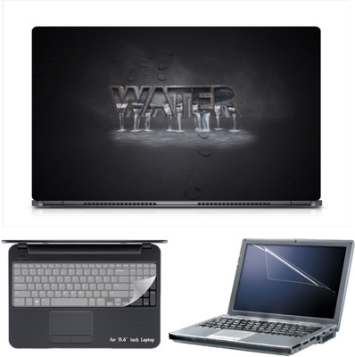 

Skin Yard Creative Water Typo Fall Laptop Skin Decal with Keyguard & Screen Protector -15.6 Inch Combo Set