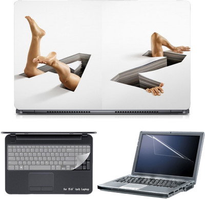 

Skin Yard 3in1 Combo- A to Z Laptop Skin with Screen Protector & Keyguard -15.6 Inch Combo Set