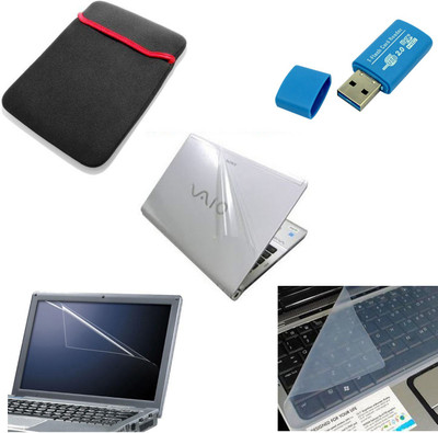 

Namo Art Laptop Combo Sleeve, Transparent Skin, Card Reader, Screen Guard, Key Guard Combo Set