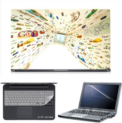 

Skin Yard Creative Google Way Laptop Skin Decal with Keyguard & Screen Protector -15.6 Inch Combo Set