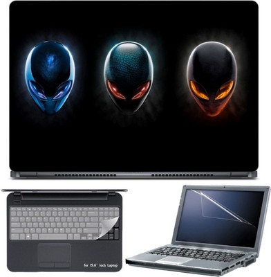 

Skin Yard Alien Ware Cover Laptop Skin with Screen Protector & Keyboard Skin -15.6 Inch Combo Set
