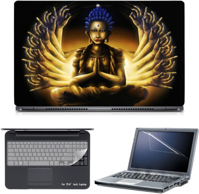 

Skin Yard 3in1 Combo- Trippy Buddha Laptop Skin with Screen Protector & Keyguard -15.6 Inch Combo Set