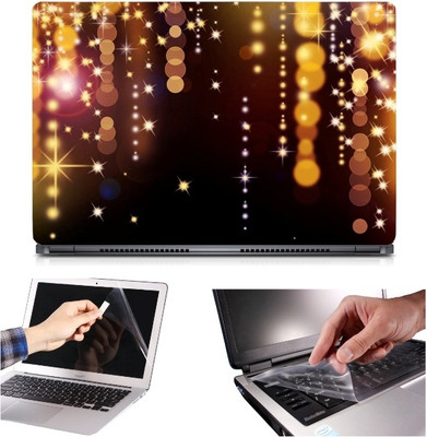 

Skin Yard 3in1 Combo- Christmas Decoration Laptop Skin with Screen Protector & Keyguard -15.6 Inch Combo Set