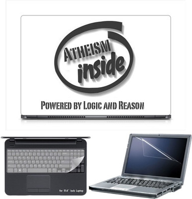 

Skin Yard Sparkle Atheism Inside Laptop Skin with Screen Protector & Keyboard Skin -15.6 Inch Combo Set