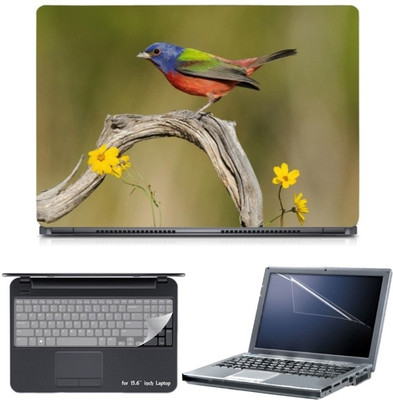 

Skin Yard Cute Colorful Bird Laptop Skin with Screen Protector & Keyboard Skin -15.6 Inch Combo Set