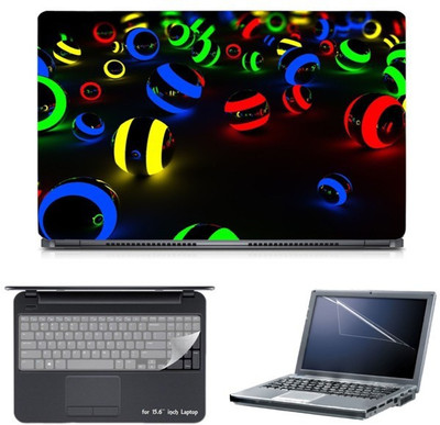 

Skin Yard Strip Light Sphere Laptop Skin with Screen Protector & Keyboard Skin -15.6 Inch Combo Set