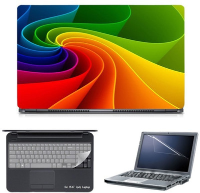

Skin Yard 3D Rainbow Abstract Laptop Skin with Screen Protector & Keyboard Skin -15.6 Inch Combo Set