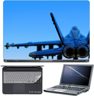 

Skin Yard Jet Fighter Air Craft Laptop Skin with Screen Protector & Keyboard Skin -15.6 Inch Combo Set