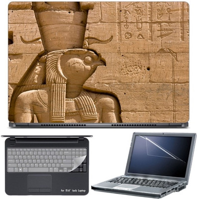 

Skin Yard Ancient Egypt Statue Carved on Wall Laptop Skin with Screen Protector & Keyboard Skin -15.6 Inch Combo Set