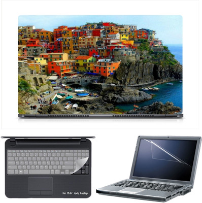 

Skin Yard City of Italy Laptop Skin Decal with Keyguard & Screen Protector -15.6 Inch Combo Set