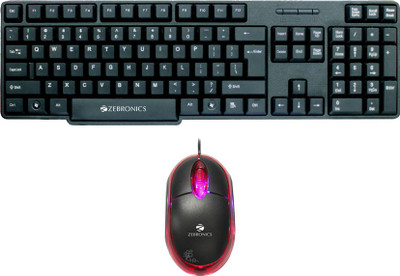 

Zebronics ZEB-K11 Wired Usb Laptop Keyboard Combo Set
