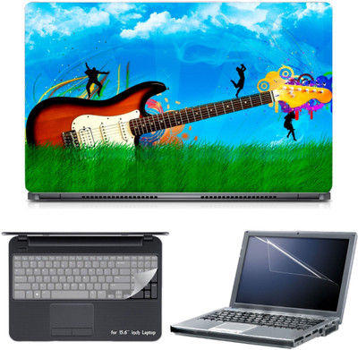 

Skin Yard 3in1 Combo- Nature Guitar Laptop Skin with Screen Protector & Keyguard -15.6 Inch Combo Set