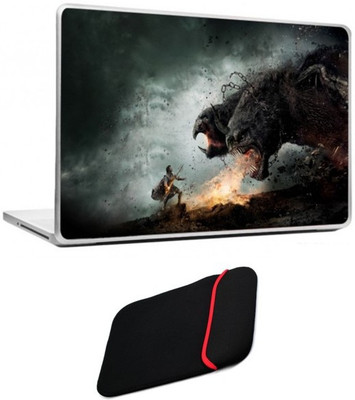 

Skin Yard Titanes Warrior Laptop Skin/Decal with Reversible Laptop Sleeve - 15.6 Inch Combo Set