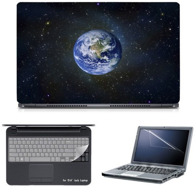 

Skin Yard Earth From Space Laptop Skin with Screen Protector & Keyboard Skin -15.6 Inch Combo Set