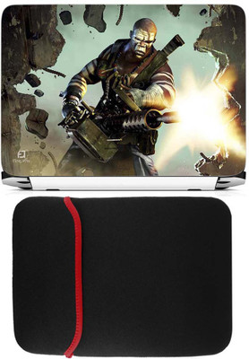 

FineArts Games Laptop Skin with Reversible Laptop Sleeve Combo Set