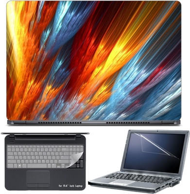 

Skin Yard Abstract Colorful Fire Laptop Skin with Screen Protector & Keyboard Skin -15.6 Inch Combo Set