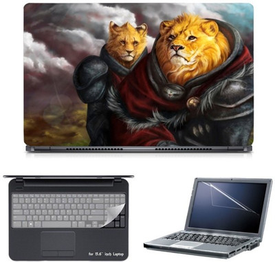 

Skin Yard Alice in Wonderland Lion Laptop Skin with Screen Protector & Keyguard -15.6 Inch Combo Set