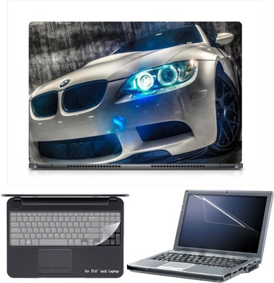 

Skin Yard Sparkle BMW Angel Eyes Laptop Skin with Screen Protector & Keyboard Skin -15.6 Inch Combo Set