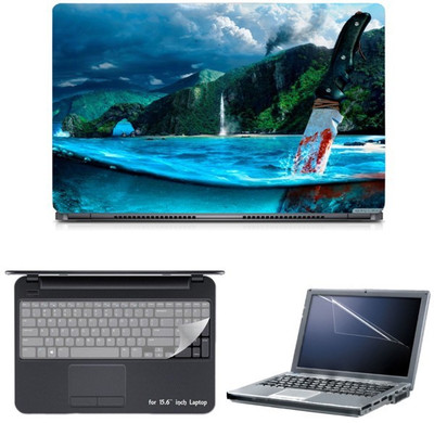 

Skin Yard Far Cry Knife Nature Laptop Skin with Screen Protector & Keyguard -15.6 Inch Combo Set