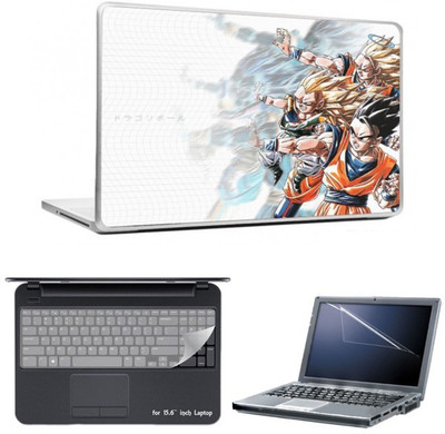

Skin Yard Dragon Ball Z4 Laptop Skin With Laptop Screen Guard And Laptop Key Guard -15.6 Inch Combo Set