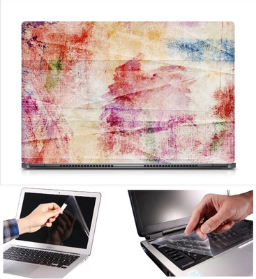 

Skin Yard Volour Texture Facebook Cover Laptop Skin Decal with Keyguard & Screen Protector -15.6 Inch Combo Set