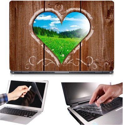

Skin Yard 3in1 Combo- Heart Window Laptop Skin with Screen Protector & Keyguard -15.6 Inch Combo Set