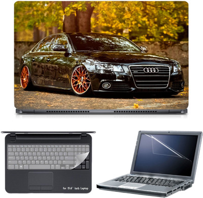 

Skin Yard 3in1 Combo- Audi Car Laptop Skin with Screen Protector & Keyguard -15.6 Inch Combo Set