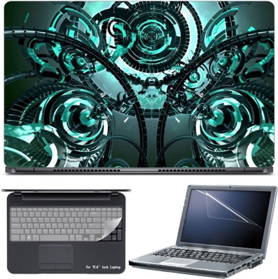 

Skin Yard Mechanism Technology 3D Abstract Laptop Skin with Screen Protector & Keyboard Skin -15.6 Inch Combo Set