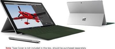 Microsoft Surface Pro 4 Core i7 - (8 GB/256 GB SSD/OS X Mavericks) CQ9-00001 1724 2 in 1 Laptop