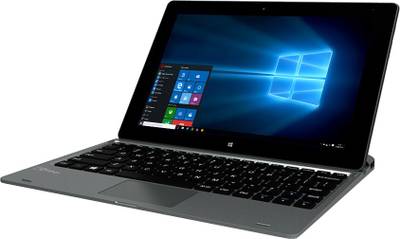 Micromax Canvas Wi-Fi LT666W LT666W Intel Atom Quad Core - (2 GB DDR3/32 GB EMMC HDD/Windows 10) 2 in 1 Laptop (10.1 inch, Grey & Black) 