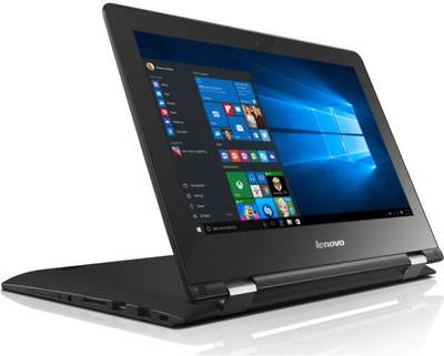 Lenovo Yoga 300 80M0007KIN Pentium Quad Core - (4 GB DDR3/500 GB HDD/Windows 10 Home) 2 in 1 Laptop (11.6 inch, Black) 