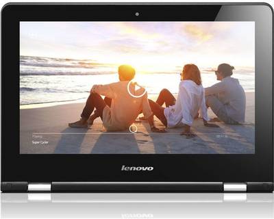 Lenovo Yoga 300 80M0007KIN Pentium Quad Core - (4 GB DDR3/500 GB HDD/Windows 10 Home) 2 in 1 Laptop (11.6 inch, Black) 