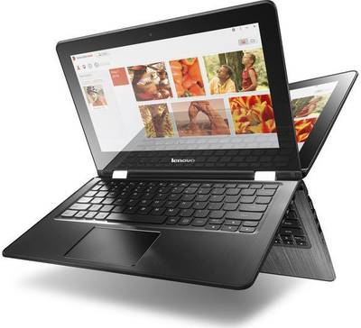 Lenovo Yoga 300 80M0007KIN Pentium Quad Core - (4 GB DDR3/500 GB HDD/Windows 10 Home) 2 in 1 Laptop (11.6 inch, Black) 