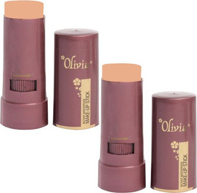 

Olivia Instant Waterproof Make Up Stick Concealer Pack of 2 Concealer(02 Rachelle Rose, 15 g)