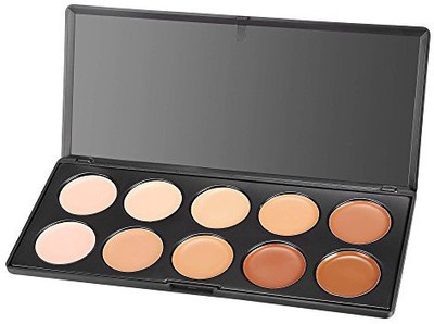 

Acevivi Professional 10 Color Cream Concealer Foundation Makeup Palette Set Concealer(Professional 10)