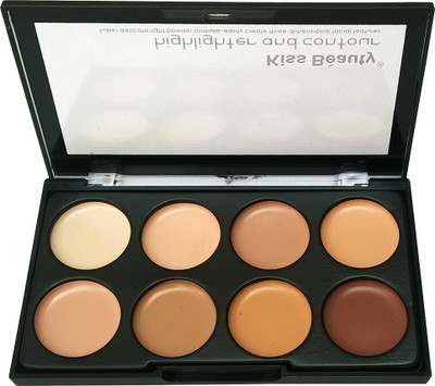 

Brndey Kiss Beauty Concealer 3 in 1 Highlighter and contour Concealer(Light cream-01, Dark Cream-02)