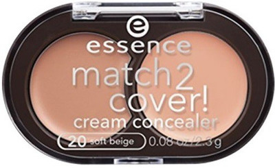 

Essence Match 2 Cover! Cream Soft Beige 20-77322 Concealer(Soft Beige 20)