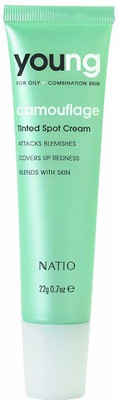 

Natio Young For Oily Combination Skin Camouflage Tinted Spot Cream, Concealer(Beige)