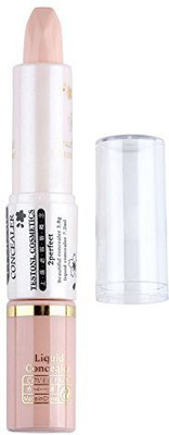 

CCbeauty Cream+Liquid 2 in 1 Makeup Concealer Blemish Flaws Eyebags Cover Concealer(#2 Lvory White)