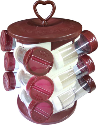 

Alice 12 jar and 1 spice rack 1 Piece Spice Set(Plastic)