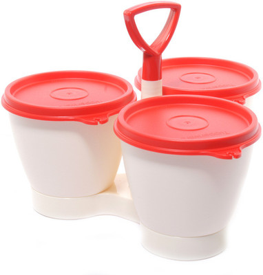 

Tupperware 3 Piece Condiment Set(Plastic)