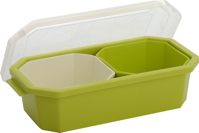 

Disha Snax Tray Bowl Apple Green 5 Piece Condiment Set(Melamine)