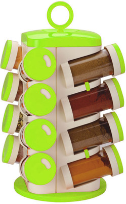 TG Shoppers 360degree Revolving Spice Rack 16 Piece Cheese Shaker & Spice Shaker(Plastic)